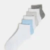 6-pak skarpetek Peyton Ribbed Quarter Socks White Multi 6-pak skarpetek Peyton Ribbed Quarter Socks White Multi
