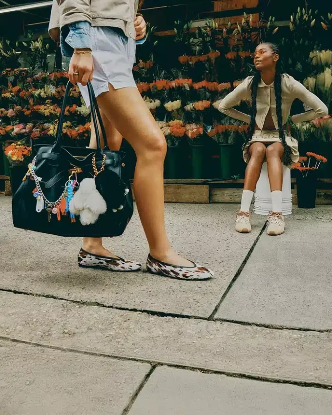 Leni w brązowy wzór krowy