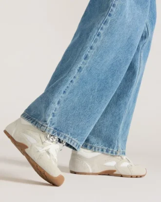 Aziel White Suede