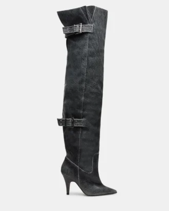Baddie Black Distressed