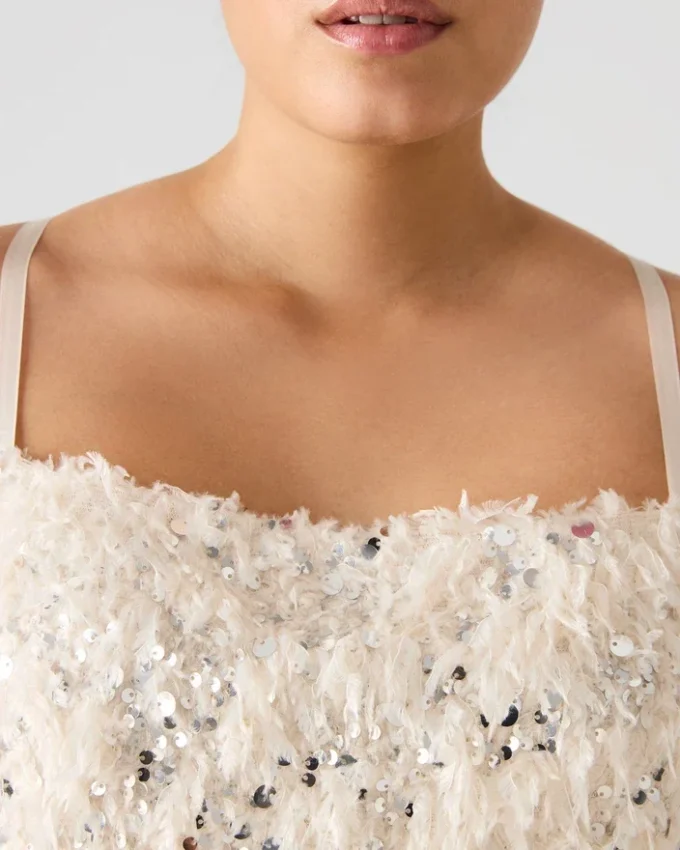 Blakelyn Feather Top Ivory Blakelyn Feather Top Ivory