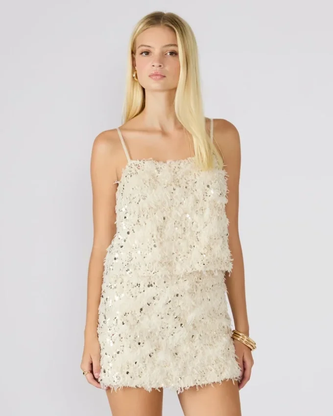 Blakelyn Feather Top Ivory Blakelyn Feather Top Ivory