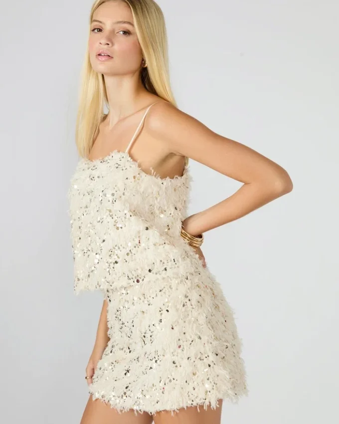 Blakelyn Feather Top Ivory Blakelyn Feather Top Ivory