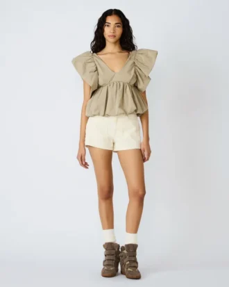 Bluzka Saskya w kolorze khaki