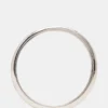 Cienka bransoletka typu bangle w kolorze srebrnym