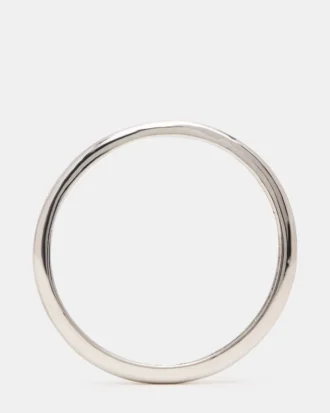 Cienka bransoletka typu bangle w kolorze srebrnym