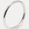 Cienka bransoletka typu bangle w kolorze srebrnym
