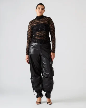 Czarny top Baylee