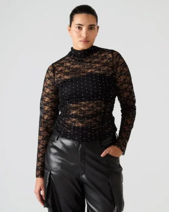 Czarny top Baylee