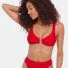 Elegancki i szykowny stanik bikini w kolorze wiśniowym Elegancki i szykowny stanik bikini w kolorze wiśniowym