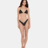 Fioletowa odzież dolna bikini Darling Dot w czarne kropki Fioletowa odzież dolna bikini Darling Dot w czarne kropki