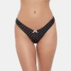 Fioletowa odzież dolna bikini Darling Dot w czarne kropki Fioletowa odzież dolna bikini Darling Dot w czarne kropki