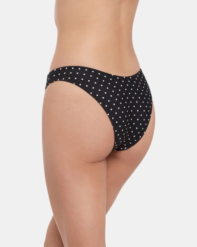 Fioletowa odzież dolna bikini Darling Dot w czarne kropki Fioletowa odzież dolna bikini Darling Dot w czarne kropki