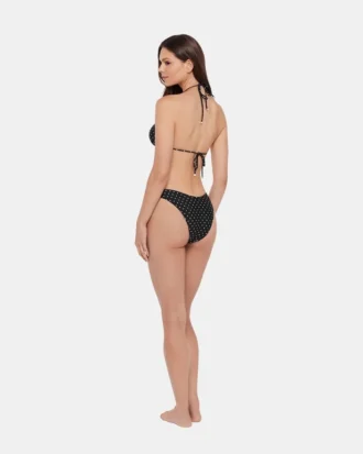 Czarny top bikini Darling Dot w wielokolorowe kropki
