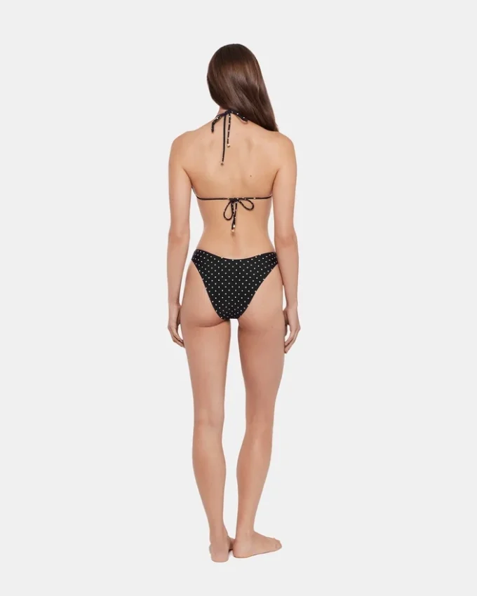 Czarny top bikini Darling Dot w wielokolorowe kropki