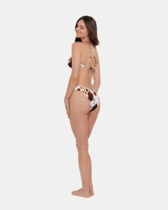 Góra bikini Hideout z nadrukiem krowy