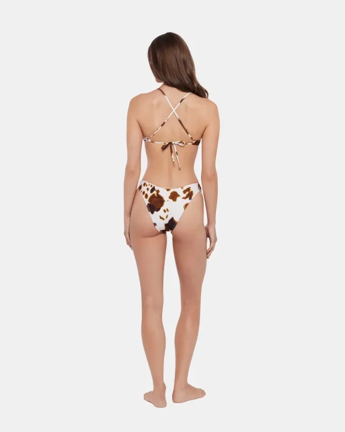 Góra bikini Hideout z nadrukiem krowy Góra bikini Hideout z nadrukiem krowy