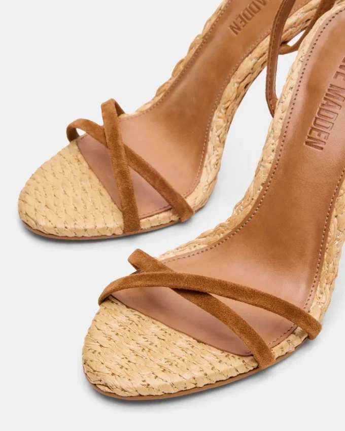 Jypsey Chestnut Suede Raffia Jypsey Chestnut Suede Raffia