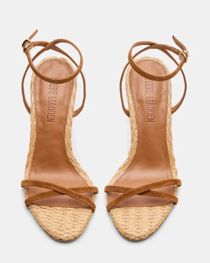 Jypsey Chestnut Suede Raffia Jypsey Chestnut Suede Raffia