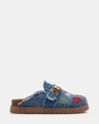 Kids Moneyy Denim Multi Rhinestones