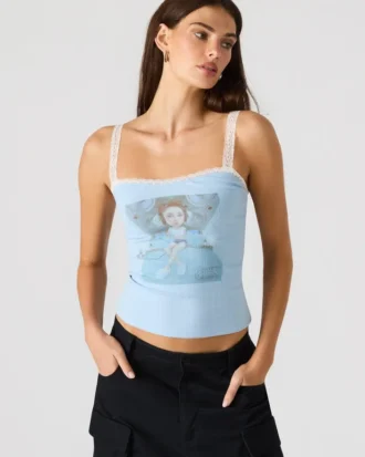 Koszulka bez rękawów Love Goldie Surf Blue