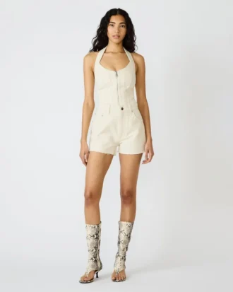 Krótkie spodnie Lilien z naturalnego denimu