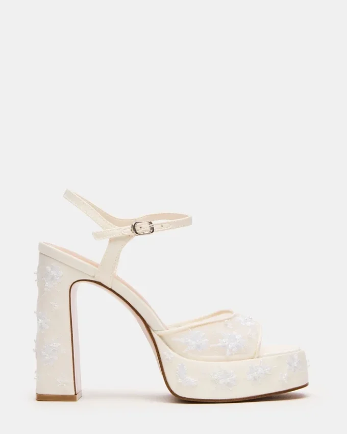 Liandra Embellished White Mesh Liandra Embellished White Mesh