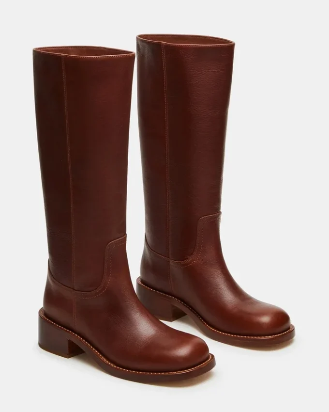 Riggs Rust – skórzane buty z szeroką cholewką