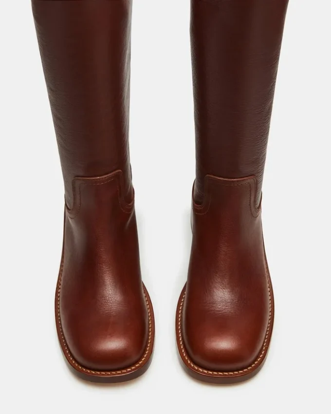 Riggs Rust – skórzane buty z szeroką cholewką