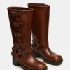 Rocky Cognac Postarzane szerokie