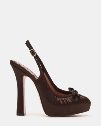 Sofie Brown Satin