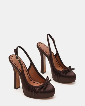 Sofie Brown Satin