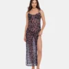 Static Leopard Bikini Cover-Up Natural