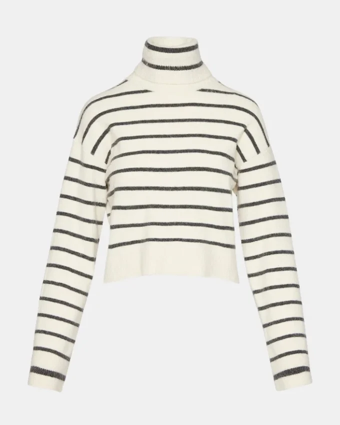 Sweter Narsha biały/czarny