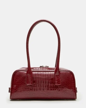 Torba Anise w kolorze czerwonym z wzorem krokodyla