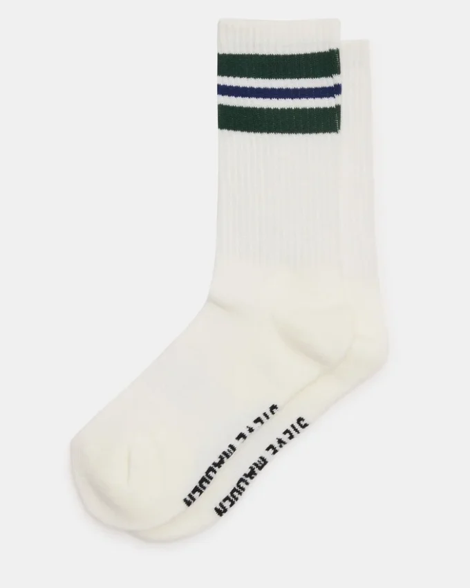 Wynn 2-pak skarpetek sportowych w paski Egret Wynn 2-pak skarpetek sportowych w paski Egret