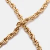 Złota bransoletka na kostkę z łańcuszkiem typu rope Złota bransoletka na kostkę z łańcuszkiem typu rope